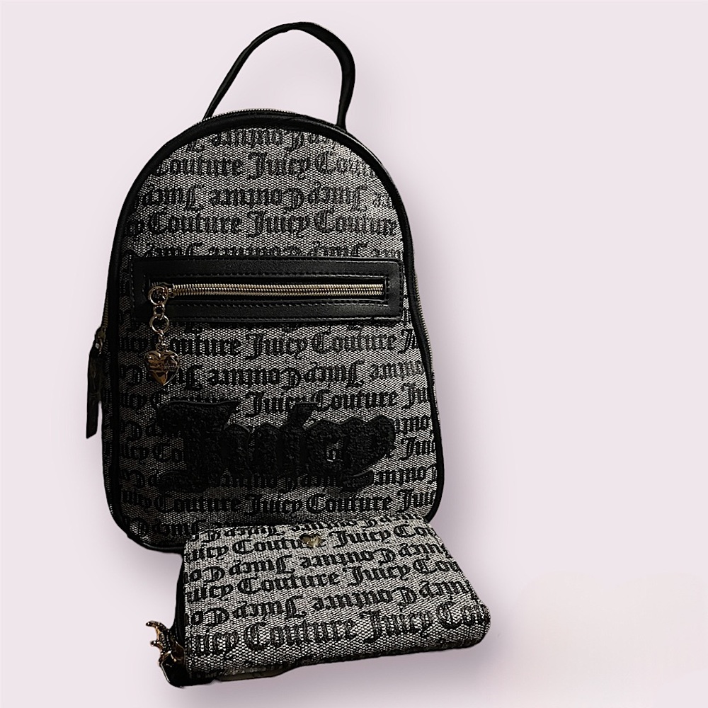 Juicy couture back pack and wallet
